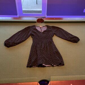 GAP Polka Dot Dress black white waist medium